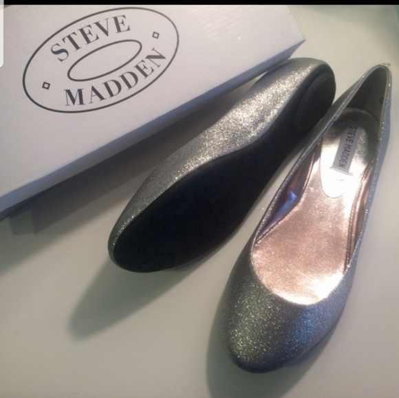 Steve Madden P-Heaven Glitter Ballet Flats - Picture 2 of 4